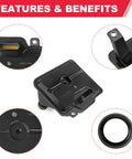 62TE Automatic Transmission Filter With Gasket Kit Replaces 68018555AA FT1240 58128 close-up showing features and design