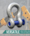 Heavy Duty Seven Eighths Inch Forged Anchor Shackle Built Tough For Towing And Rigging, Six And A Half Ton Working Load Capacity