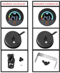 Digital Multimeter With Color LCD Display And Battery Voltage Monitor Splashproof Volt Meter for Motorcycle E Bike Car