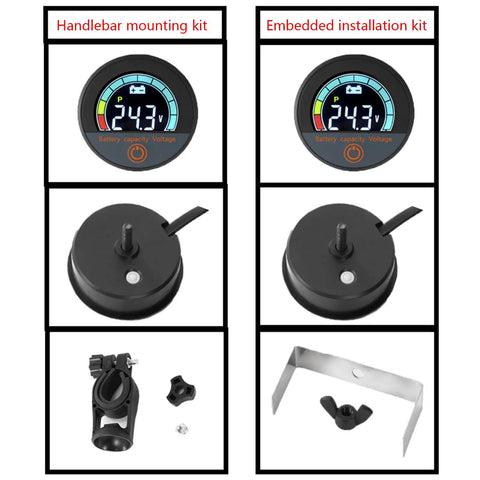 Digital Multimeter With Color LCD Display And Battery Voltage Monitor Splashproof Volt Meter for Motorcycle E Bike Car