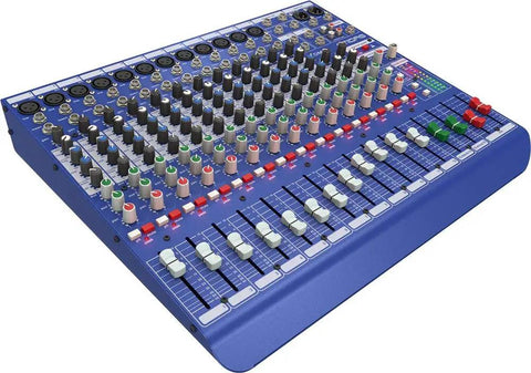 16 Channel Analog Live And Studio Mixer With Award Winning Mic Preamps 12 Mono Inputs Plus 2 Balanced Stereo Line Ins 3 Band EQ With Swept Mid