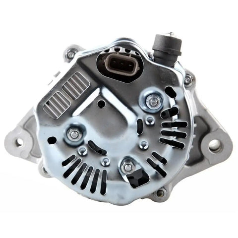 Heavy Duty Replacement Alternator For Toyota Camry 2.2L 1997-2001 Solara 2.2L 1999-2001 L4 Gas 90 Amp rear view with connectors.