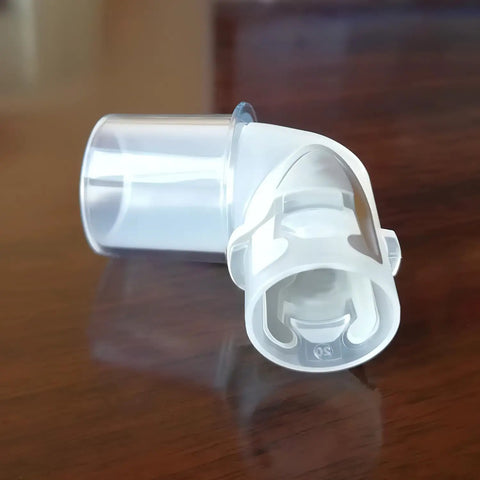 Replacement Mirage FX Elbow Connector Kit For Lightweight Nasal Masks, Durable Plastic, 2 Pack translucent elbow connector