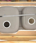 Undermount Sink Bracket Kit 10 Pack For Solid Surface Countertops No-Fuss Easy-Install Multi-Bowl Straps fits double bowl sink