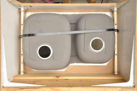 Undermount Sink Bracket Kit 10 Pack For Solid Surface Countertops No-Fuss Easy-Install Multi-Bowl Straps fits double bowl sink