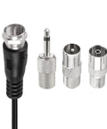 Strong Magnetic Base FM Radio Antenna Telescopic connectors and adapters for indoor home theater receivers
