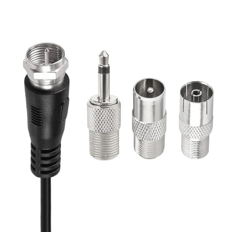 Strong Magnetic Base FM Radio Antenna Telescopic connectors and adapters for indoor home theater receivers