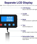 LCD display for Digital Shipping Postal Scale 0.5 Oz Precision, 440 Lb Capacity For Packages, Small Biz, Mail, Warehouse And Home Use