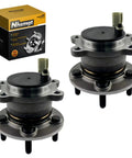 Rear Wheel Bearing and Hub Assembly Set for Ford Escape 2013-2019, C-Max 2013-2018, Lincoln MKC 2015-2019, FWD, 5-Lug, ABS Included, Two-Piece Replacement, Set of 2