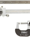 Model 52-229-711-0 Mechanics Measuring Set With 0-1 Inch Micrometer And 0-6 Inch Dial Caliper, Ultra Fine 0.0001 And 0.001 Inch Graduations