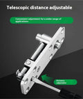 Stainless Steel Rotating Axis Hidden Door Hinge for Wood Doors Up and Down Secret Door Shaft Silver Finish Concealed Hinge for Smooth Swing