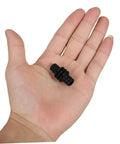 Rubber Insulation Cover For Espresso Machine Steam Wand Anti Scald Sleeve in palm, black heat shield, easy install for coffee gear.