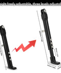 Heavy Duty Adjustable Dirt Bike Kickstand Built From 7075 Aluminum CNC Crafted Side Stand For 50cc To 150cc Pit Bikes Fits CR CRF XR RM KX KLX TTR PW 50 70 80 100 110 125 150 And Similar Off Road Models adjustable height