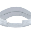 Cool White Sun Visor For Machinists With Vise Gauge Square Tool Design Perfect Gift For Adult CNC Guys Who Love Gear And Sports Fashion One Size Fits All showing the adjustable mesh backing.