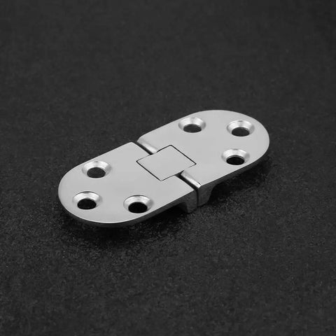 Marine Grade 316 Stainless Steel Door Hinges Mirror Polished Flush Mount 2 Pack For Cabin Hatch And Boat Compartments Saltwater Ready