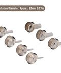 7 Pcs Oblique Nozzle Kit For Hot Air Rework 22mm Diameter Fits 861 Soldering Accessories shown in aluminum alloy