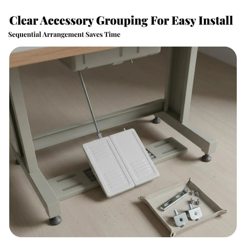 Heavy Duty Single Foot Pedal Replacement for Industrial Sewing Machines, Easy Install Pro Level Pedal for 700 Flanging Machines, Built Tough for Real World Repairs, Reliable Control and Durable Metal Construction, Quick Fit with metal frame and hardware