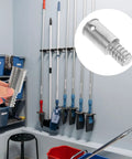 Awesome 2 Piece Aluminum Broom Tip Repair Kit With Threaded Rod Connectors For Fast Fix Of Broken Handles And Universal Stick Adapter Tools on broom handle