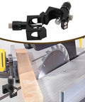 Magnetic Planer Blade Setter And Knife Setting Jig For Precise Depth With Adjustable Vernier Jointer Blades Gauge showcased on table saw.