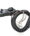 4 Axis CNC Hand Wheel With Wireless Encoder 100 PPR Plug And Play for precision milling and machining showing coiled cable