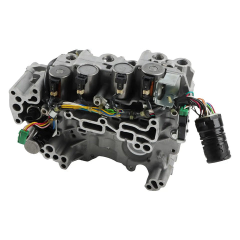 RE0F11A JF015E CVT Transmission Valve Body With Solenoids Replacement For Nissan Sentra Versa, side view without manual valve