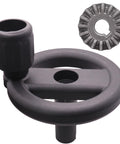 Replacement Table Saw Hand Wheel And Bevel Gear Kit For DeWalt Saws Like DW745 with circular hand wheel and bevel gear visible