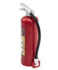 Side view of Two Pack Simulation Fire Extinguishers Decoration Set With Stickers for RC Crawler Models Compatible with Traxxas TRX4