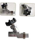 Full Drain Valve And Steam Release Valve with threaded inlet, air bleeder, shower shutoff for easy assembly and sturdy construction
