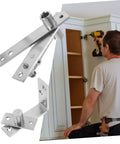 Heavy Duty Pivot Hinge Kit For Doors And Cabinets Concealed Hidden Hinge System For DIY Secret Door Projects Crossed Pivot Concealed Hinge With Hardware Included