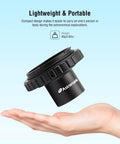 Canon EOS T Ring And 1.25 Inch Telescope Adapter Kit With M42x0.75 Male Thread T2 Photo Adapter shown in a hand for scale