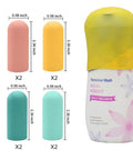 10 Pack Silicone Bottle Covers For Travel Essentials For Women And Men That Prevent Leaks In Luggage And Bags Fits Most Bottles 1.18 To 2.2 Inches Leakproof Travel Size Toiletries For Shampoo Conditioner Lotion Hairspray Beach Vacations And Cruises