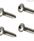 Sheet Metal Screws Kit Stainless Steel Pan Head Phillips #6 X 1 1/4 Inch Pack Of 5000 Beefy Fasteners shown individually