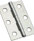 Beefy Non Removable Pin Hinges For Heavy Doors And Gates 2-1/2 Inch Zinc Plated Cold Rolled Steel heavy-duty hinge close-up