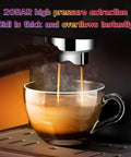 Professional Espresso Machine With Fully Automatic Brew System And Milk Frother, Stainless Steel Commercial Coffee Maker