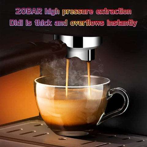 Professional Espresso Machine With Fully Automatic Brew System And Milk Frother, Stainless Steel Commercial Coffee Maker