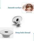 2 Pack Cute Sloth Cabinet Knobs In Antique Stainless Steel Round Drawer Handles For Kitchen Cabinets, Dressers, And Furniture Makeovers, Easy Install, Smooth Finish, Durable Hardware Accent To Elevate Any Room Vibe. antique stainless steel knob with smooth surface and deep hole thread