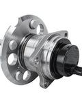 Rear Wheel Bearing Hubs Kit For 1996 Through 2005 Toyota RAV4 2WD ABS 5 Bolt 4 Bolt Square Flange Left And Right Replacement Hub Assembly 2 Piece Set Includes Easy Install No Fuss front view