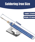 Cordless Soldering Iron With Built In 1100mAh Battery Portable Quick Heat Tool on stand, 7.3 inches long