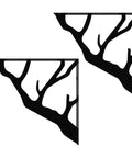 Heavy Duty Wall Shelf Brackets for Cabinets and Bookcases, built to last, rock solid L-shaped shelf supports with branch design