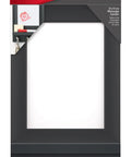 Slate Dry Erase Message Center With Key Hooks, One Message Hub With Eight Medium Strips, Damage Free Wall Mount packaging