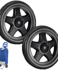 Two Pcs 6.10 Inch Laundry Cart Wheels Rolling Caster Replacement For Foldable Shopping Trolley And Grocery Cart Heavy Duty