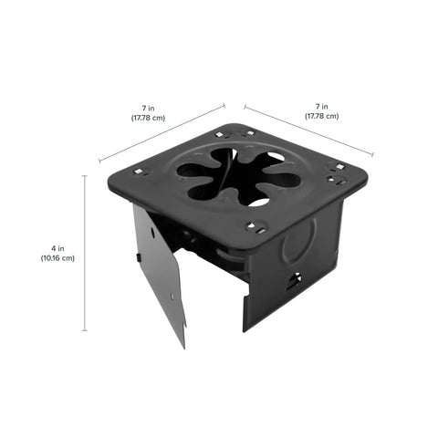 Portable Folding Camp Stove For Camping And Backpacking Easy Carry Ultra Light Steel Stove dimensions view