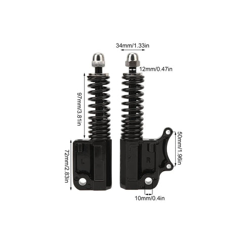 Hydraulic Front Shock Absorber Fork, 200mm Travel, Aluminum Alloy, Fits Electric Bikes And Electric Scooters, dual pack