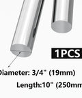 Three Quarters Inch Diameter 304 Stainless Steel Round Rod, Ten Inch Length, Solid Bar For DIY Metal Craft And Metalworking