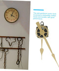 DIY Wall Clock Kit With Battery Powered Quartz Movement, Hands, And Heavy Duty Mechanism on rustic wall display