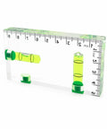 RuiJOTWAT Clear Magnetic Spirit Level Dual Direction Mini Spirit Level Tool For Carpentry Diy Projects with measuring markings.