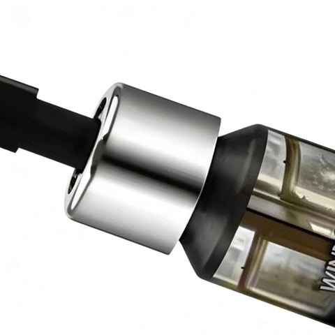 Close-up of applicator tip and bottle of Glass Repair Liquid Bonder 5ml Quick Dry Crack Fix Sealant for car windshield and home glass.