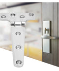 Heavy Duty Sealed Bearing Gate Hinges Stainless Steel Thickened Butt T Type for left or right doors, close-up view