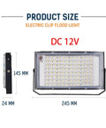 JUDYSSY Dc12V Led Flood Light 50W 100W Outdoor Floodlight Spotlight dimensions 245x145x24MM with metal bracket for various uses