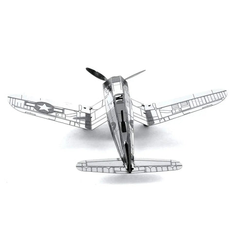F4U Corsair 3D Metal Model Kit Unassembled No Glue No Solder Needed Easy Clip From Metal Sheets rear view detail